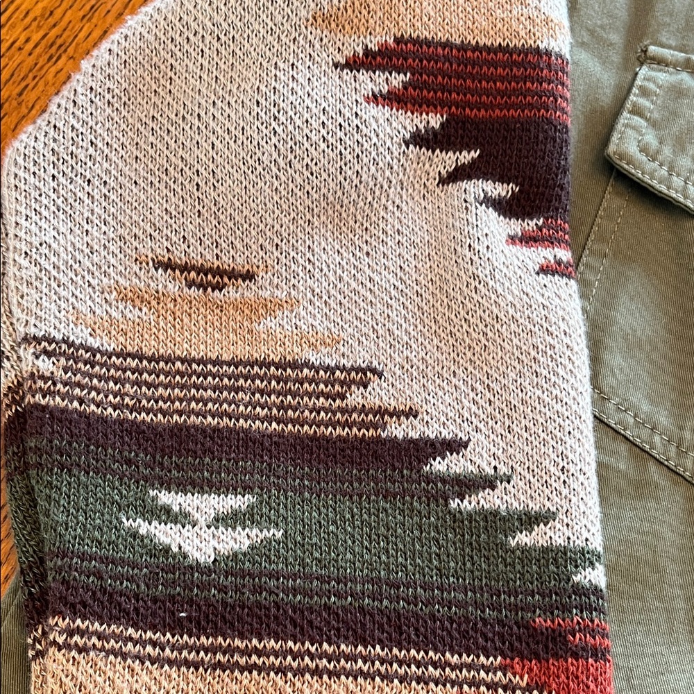 Oversized Thread And Supply Button Front Olive Sh… - image 2